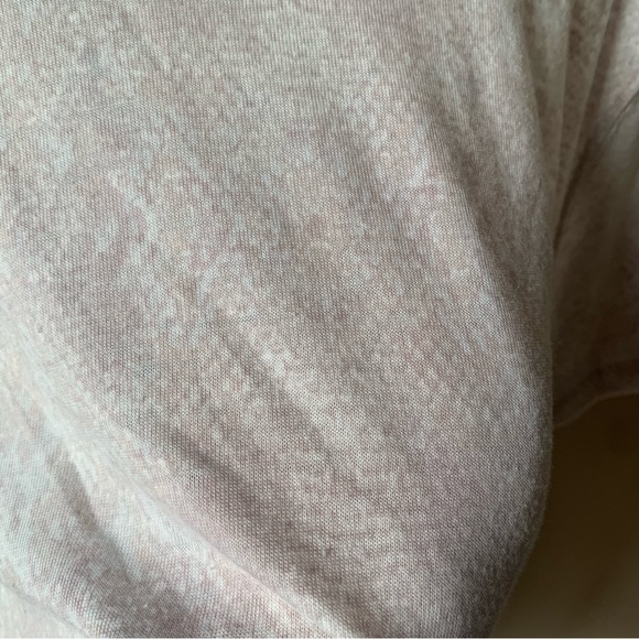 Free People we the free cream/pink reptile print high low oversized tee - Picture 6 of 7